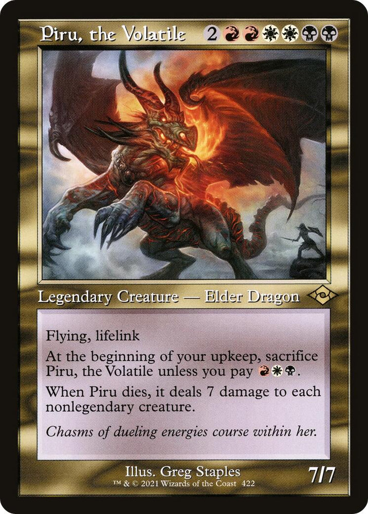 Piru, the Volatile (Retro Frame)