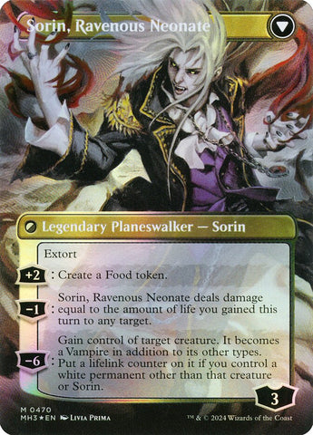 Sorin of House Markov (Borderless) (Textured Foil) (Back)