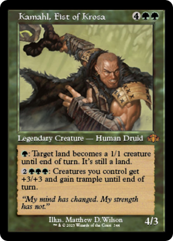 Kamahl, Fist of Krosa (Retro Frame)