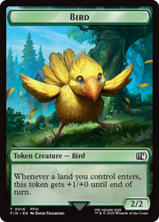 Bird (0016) // Wizard (0014) Double-Sided Token [FINAL FANTASY Tokens]