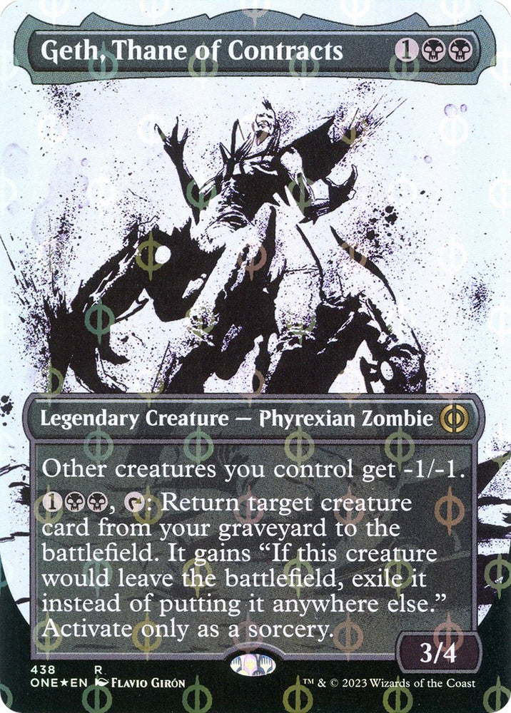 Geth, Thane of Contracts (Showcase) (Step-and-Compleat Foil)