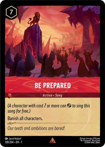 Be Prepared