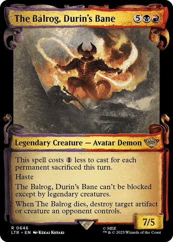 The Balrog, Durin's Bane (Showcase Scrolls)