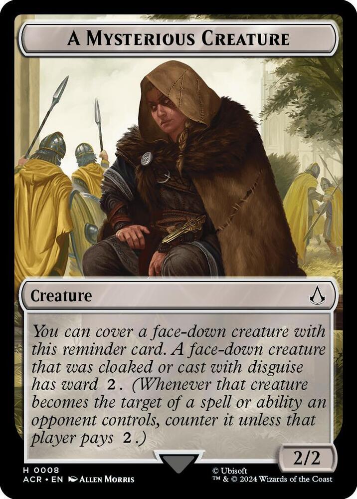 Assassin // A Mysterious Creature Double-Sided Token (Back)