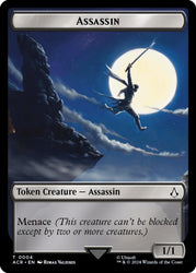 Assassin // Human Rogue Double-Sided Token