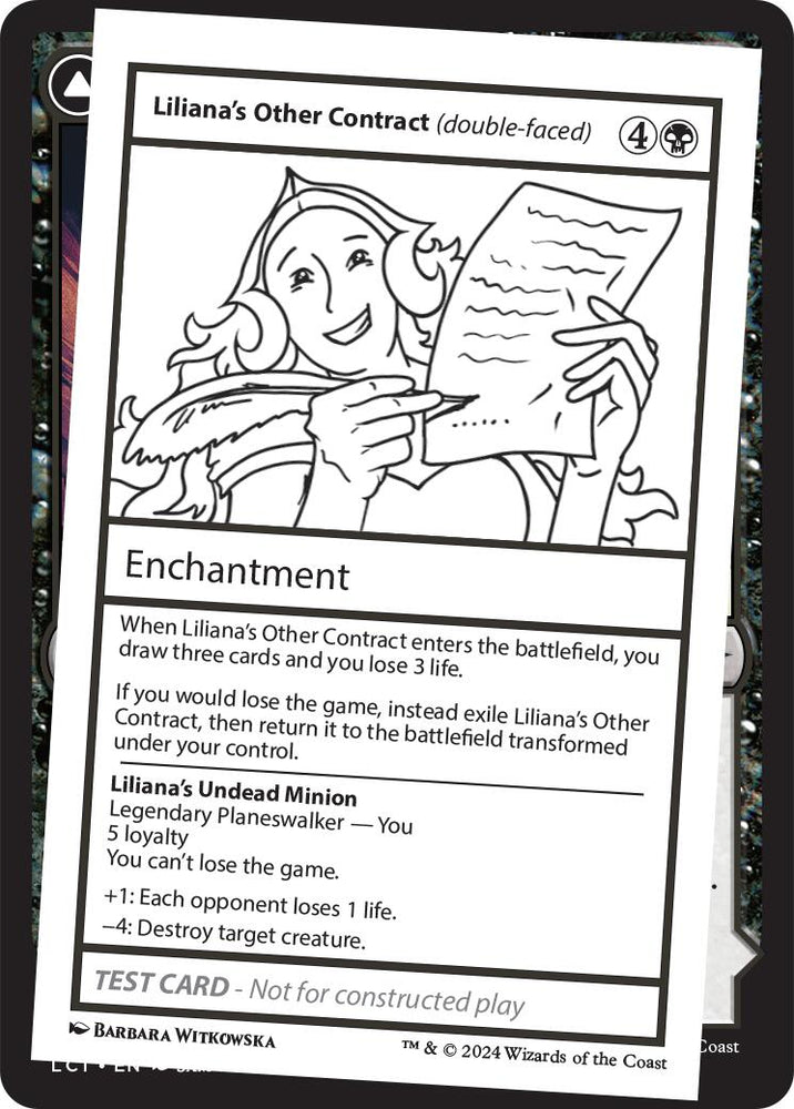 Liliana's Other Contract (double-faced)