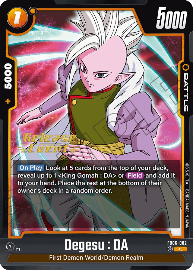 Degesu : DA [Rivals Clash Release Event Cards]