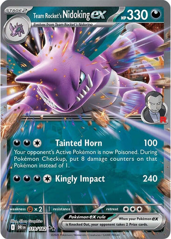Team Rocket's Nidoking ex - 119/182