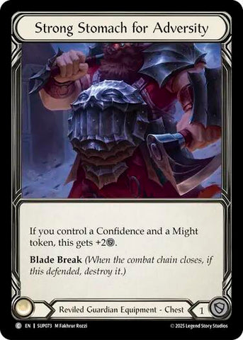 Strong Stomach for Adversity (Cold Foil) [SUP073] (Super Slam)  Cold Foil