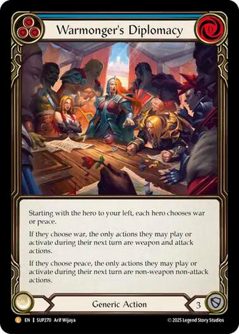 Warmonger's Diplomacy [SUP270] (Super Slam)  Rainbow Foil