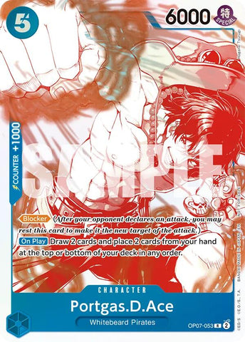 Portgas.D.Ace (OP07-053) (3rd Anniversary Treasure Campaign Pack) [One Piece Promotion Cards]
