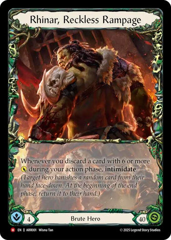 Rhinar, Reckless Rampage [ARR001] (Armory Deck: Rhinar)