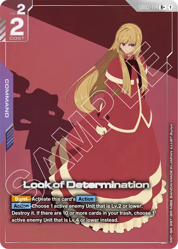 Look of Determination (R+)