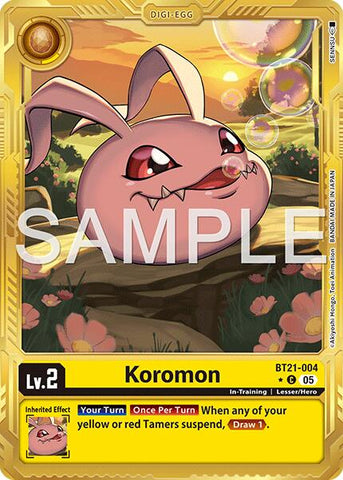 Koromon - BT21-004 (Gold Border)