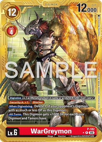 WarGreymon - P-182 (Gold Border)