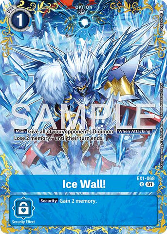 Ice Wall! - EX1-068 (Alternate Art)