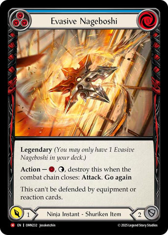 Evasive Nageboshi (Blue) [OMN232] (Omens of the Third Age)