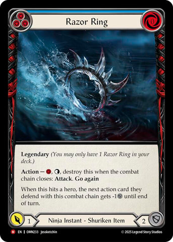 Razor Ring (Blue) [OMN233] (Omens of the Third Age)