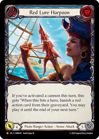 Red Lure Harpoon (Blue) [OMN241] (Omens of the Third Age)  Rainbow Foil
