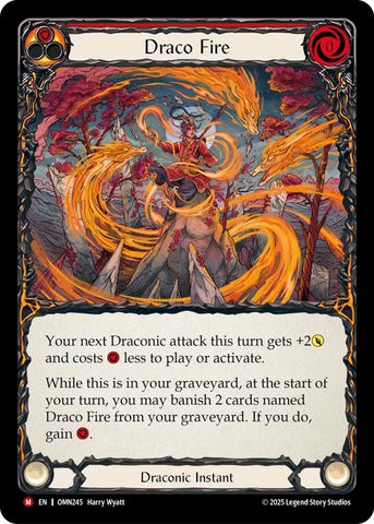 Draco Fire (Red) [OMN245] (Omens of the Third Age)  Rainbow Foil