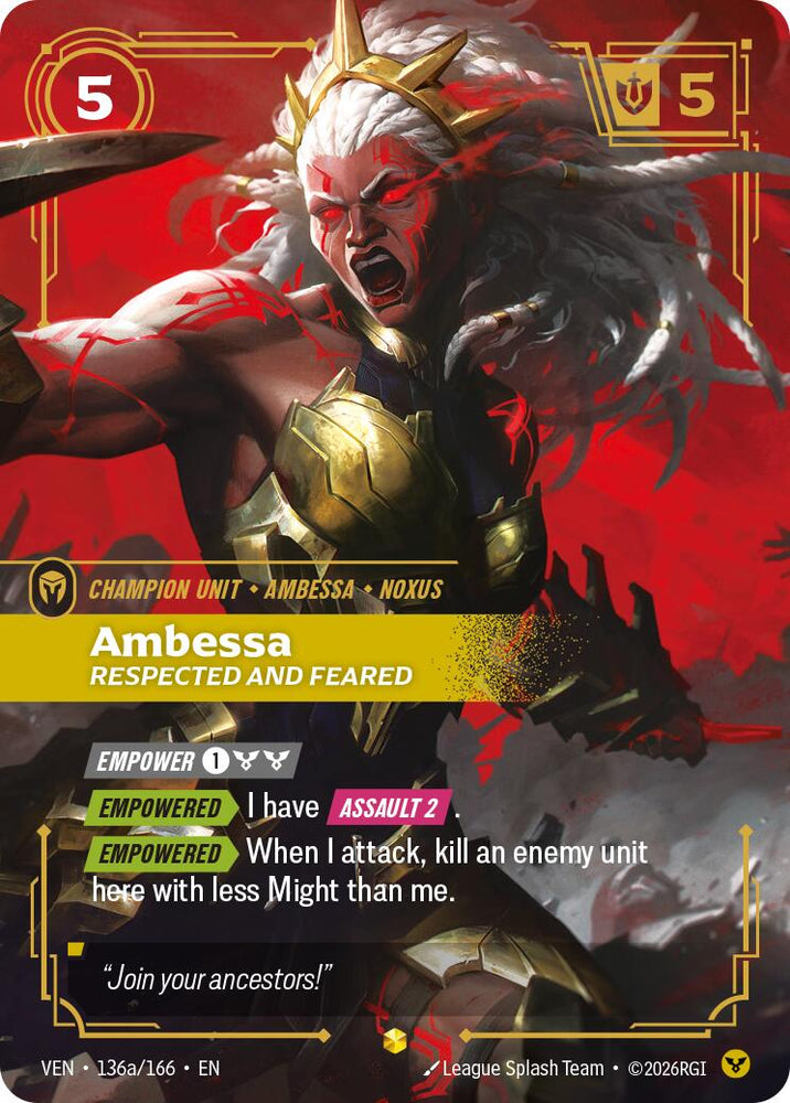 Ambessa - Respected and Feared (Alternate Art)