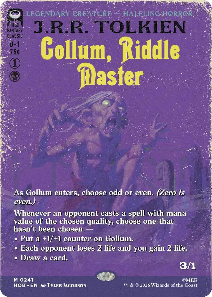 Gollum, Riddle Master (Borderless)