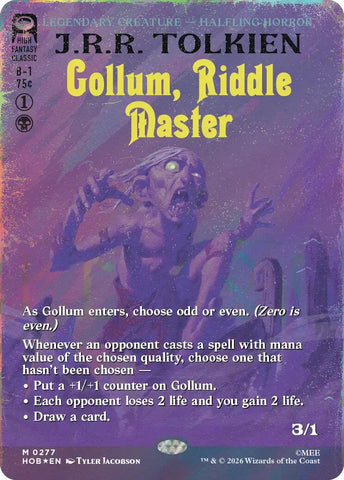 Gollum, Riddle Master (Borderless) (Surge Foil)
