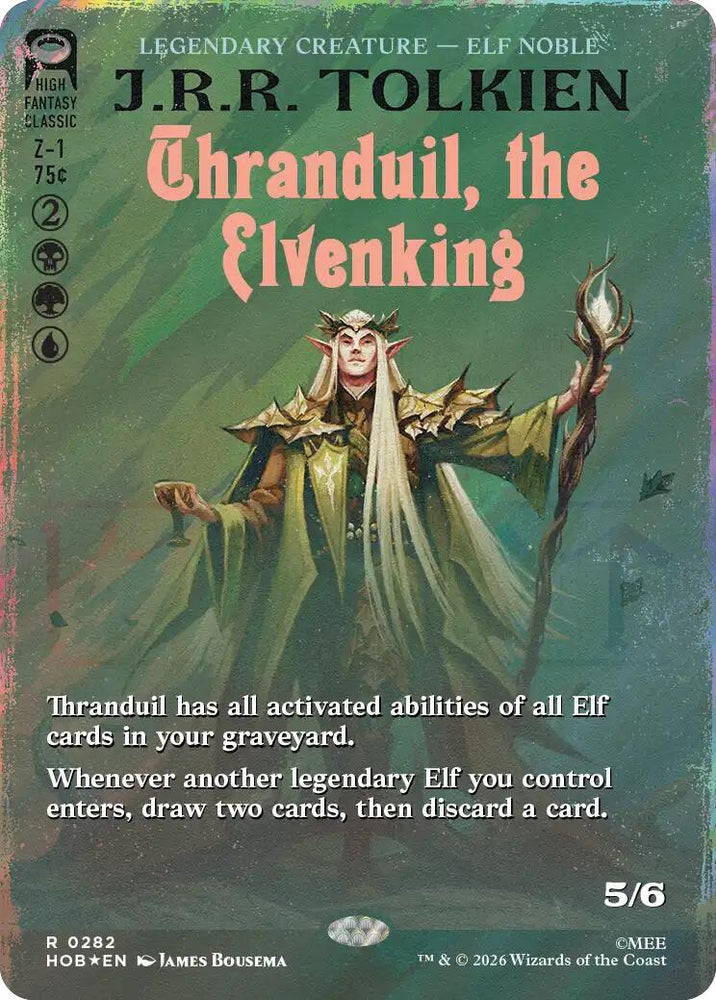 Thranduil, the Elvenking (Borderless) (Surge Foil)